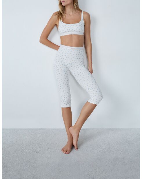 Legging Cozy print bleu vert