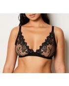 Zwarte bh met beugel No. 7 Palmes