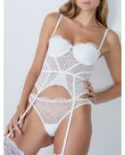 Guêpière  avec armatures Coeur écrue