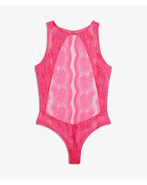 Aria fushia romper uit één stuk zonder beugel