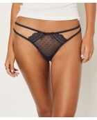 Antracietkleurige Petra string