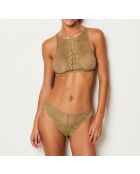 Tanga Story de color caqui y oliva