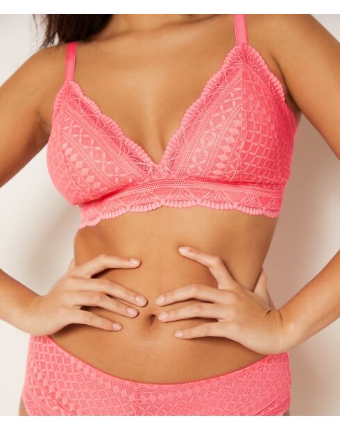 BH ohne Bügel mit abnehmbarem Polster Nr. 8 Idole Rose Bonbon