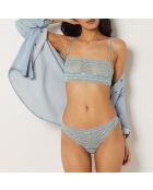 Arty lagunenblauer BH ohne Bügel