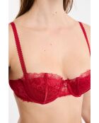 Roter Maskerade-BH mit Bügel