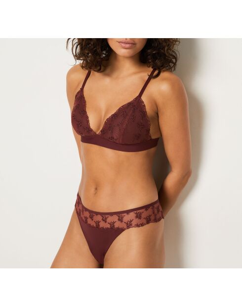 Soutien-gorge sans armatures n°8 Idylle terracotta