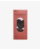 Glitter tepelhoezen met zwarte bloemblaadjes