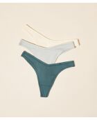 Set de 3 tangas John verdes