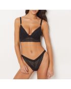 Soutien-gorge push-up avec armatures Gravure noir