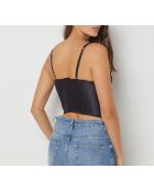 Sujetador negro con aros Convoitise