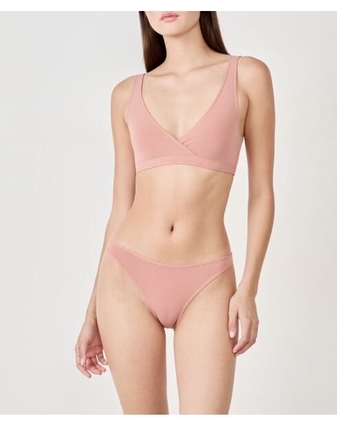 Slipje van 360 katoen, poederroze