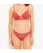 Push-up-BH mit Bügel Nr. 2 Diamant Terrakotta
