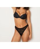 Weicher 360°-Push-up-BH ohne Bügel, schwarz