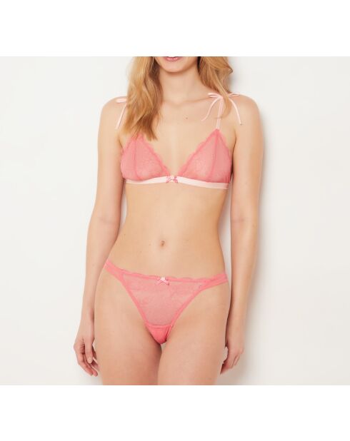 Tanga sentimental rosa caramelo