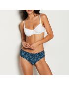 Shorty Confort Print W24 bleu