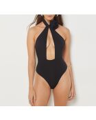 Amoureuse zwarte romper uit één stuk zonder beugel