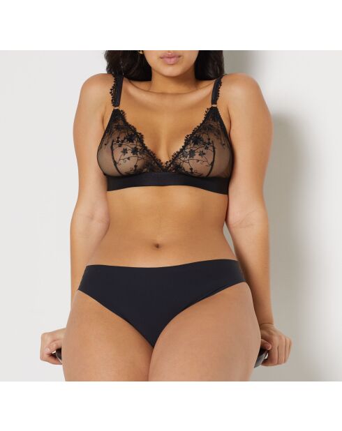 Soutien-gorge sans armatures n°8 Lumineuse S24 noir