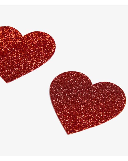 Petales Glitter rode tepelhoezen