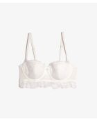 Sontuoso reggiseno ecru con ferretto