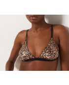 Sujetador sin aros de satén multicolor Leop