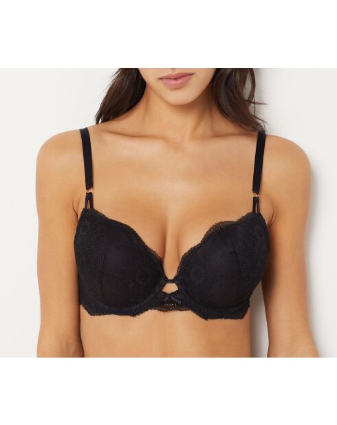 No.1 Escapade zwarte push-up bh met beugel