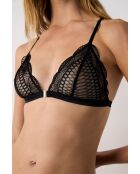 Sujetador Rosace negro con aros