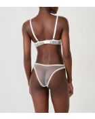 Fruitige witte bh zonder beugel