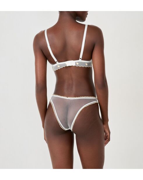 Fruitige witte bh zonder beugel