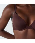 Pure Fit Push-up-BH in Schokolade mit Bügel