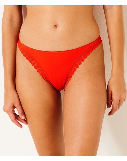 Oranje diamanten slipje