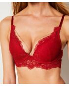 Soutien-gorge avec armatures La Chamade rouge