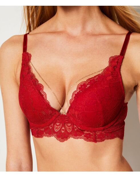Soutien-gorge avec armatures La Chamade rouge
