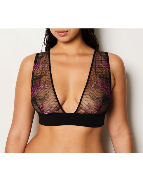 Soutien-gorge sans armatures n°8 Fragments noir