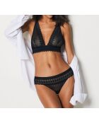 Soutien-gorge sans armatures n°8 Gravure noir