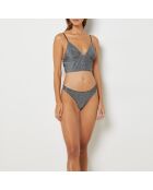 Soutien-gorge sans armatures Sparkling argent