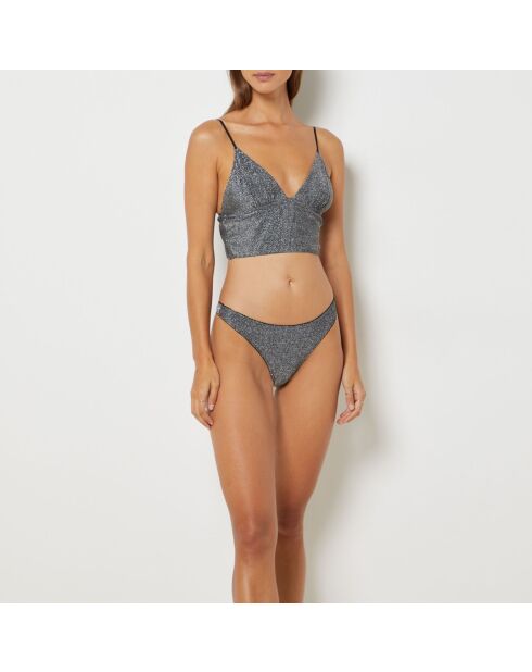 Soutien-gorge sans armatures Sparkling argent