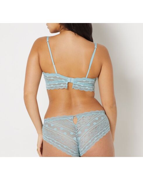 Arty lagunenblauer BH ohne Bügel