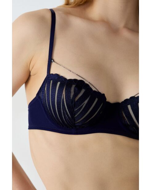 Prachtige marineblauwe bh met beugel nr. 9