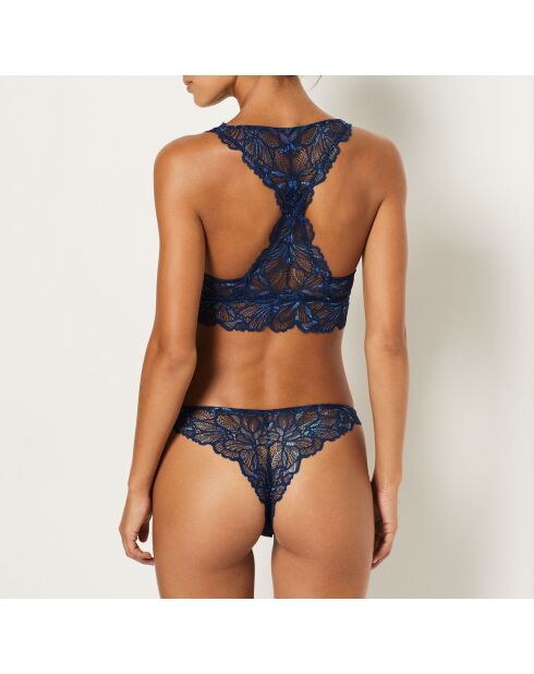 Perizoma riflettente blu notte