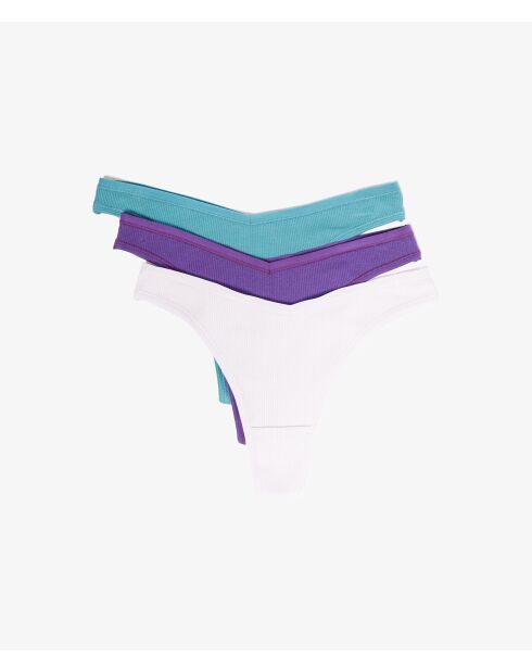 Set van 3 veelkleurige John tanga's