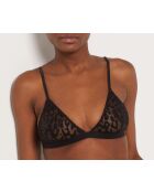 Soutien-gorge sans armatures Leop Slub noir