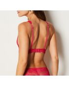 Sujetador rosa con aros Aria