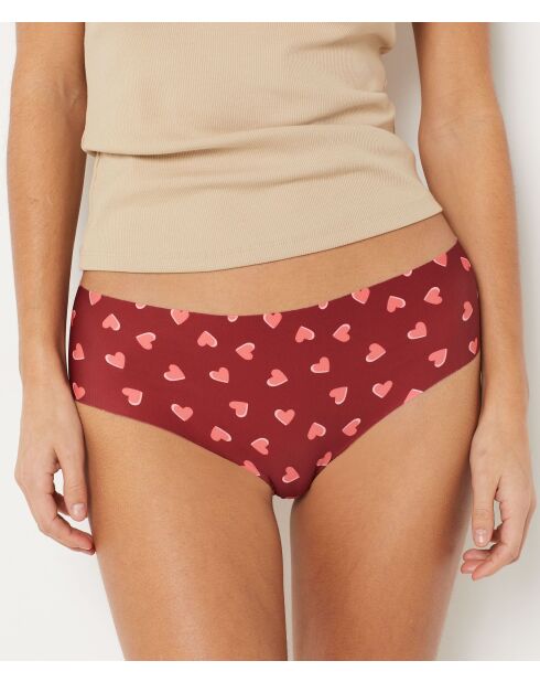 Shorty Comfort Print rood