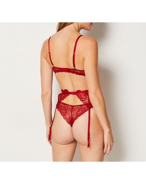 Porte‑jarretelles Desinvolte W24 rouge