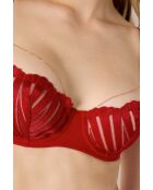 Prachtige rode beugelbeha nr. 9