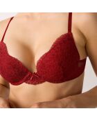 Prodigieuse roter Push-up-BH mit Bügel