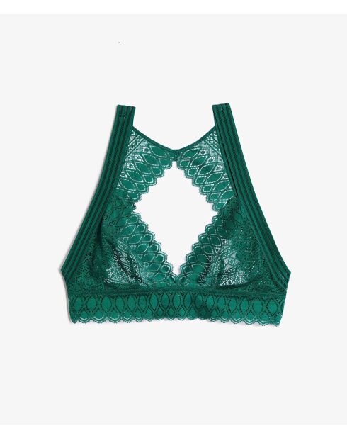 Soutien-gorge sans armatures Gravure vert sapin