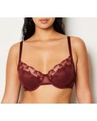 Soutien-gorge avec armatures Idylle bordeaux grenat