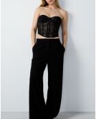 Corset avec armatures Inattendue noir