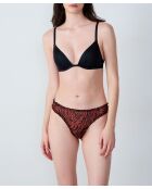 Set de 3 tangas negras y rojas de Joellie